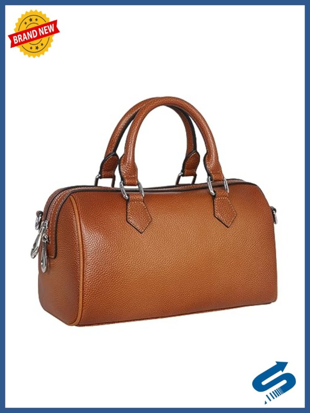 Leather Top Handle Satchel Handbag Crossbody Tote Shoulder Bag